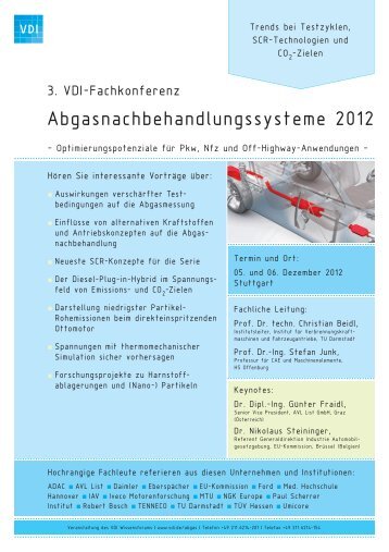 Programm PDF - VDI-Wissensforum