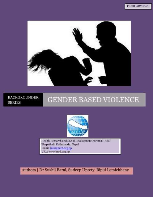 GENDER BASED VIOLENCE