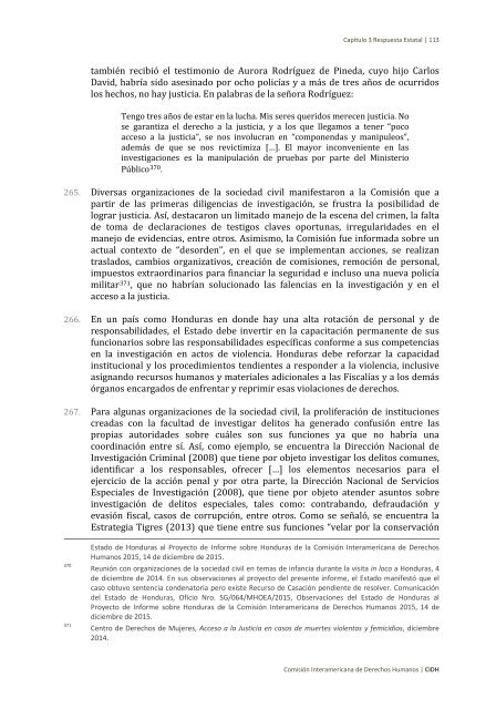 Situación de derechos humanos en Honduras