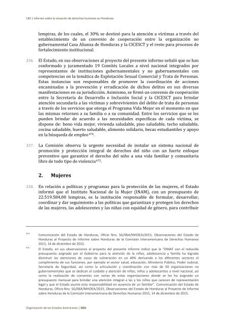 Situación de derechos humanos en Honduras