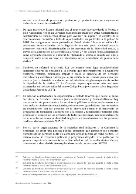 Situación de derechos humanos en Honduras