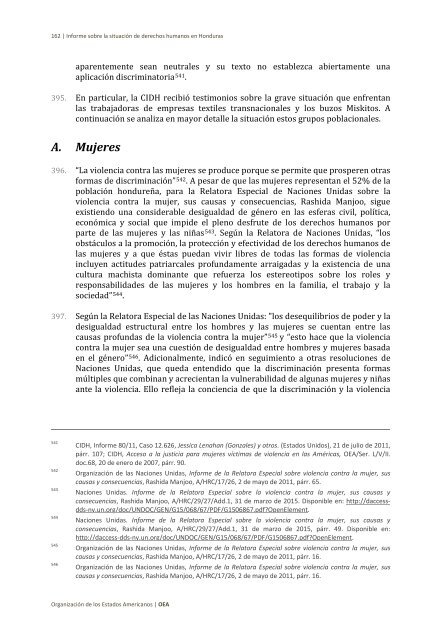 Situación de derechos humanos en Honduras