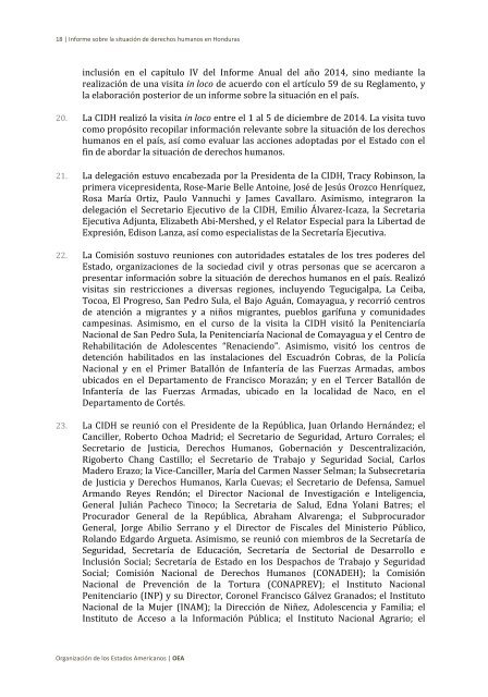 Situación de derechos humanos en Honduras