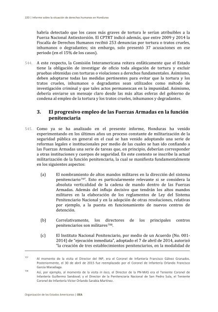 Situación de derechos humanos en Honduras