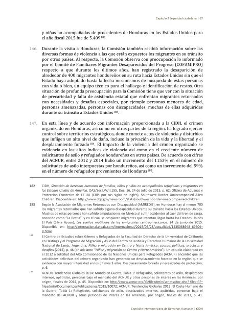 Situación de derechos humanos en Honduras