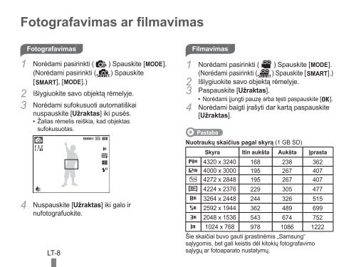 Samsung PL90 (EC-PL90ZZBARE1 ) - Guide rapide 11.14 MB, pdf, Anglais, DANOIS, Estonien, FINLANDAIS, Llettonie, Lituanien, RUSSIE, SU&Eacute;DOIS, UKRAINE