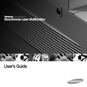 Samsung 43ppm Multifonction laser mono SCX-6345N (SCX-6345N/XEF ) - Manuel de l'utilisateur 10.48 MB, pdf, Anglais