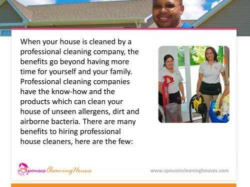 Benefits of Hiring a House Cleaning Expert