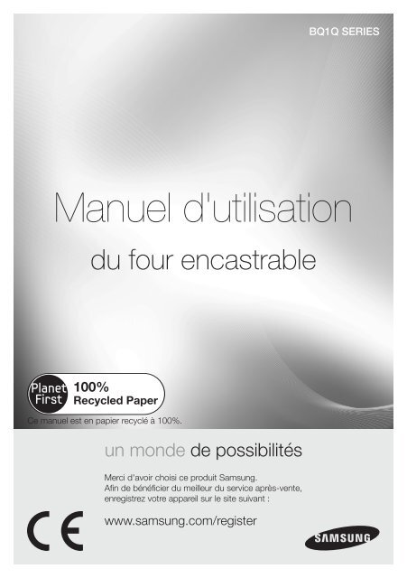 Samsung BQ1Q4T012/XEF (BQ1Q4T012/XEF ) - Manuel de l'utilisateur 7.32 MB,  pdf, Fran&amp;ccedil;ais