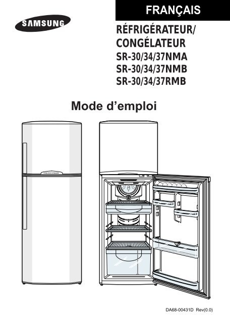 Samsung SR-34NMA (SR34WB1/CAF ) - Manuel de l'utilisateur 2.3 MB, pdf,  Fran&amp;ccedil;ais