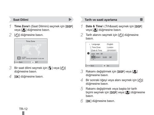 Samsung ST61 (EC-ST61ZZBPBE1 ) - Guide rapide 3.6 MB, pdf, Anglais, TURQUE