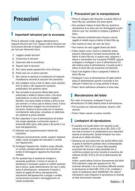 Samsung BD-P1000 (BD-P1000/XEL ) - Manuel de l'utilisateur 5.55 MB, pdf, Fran&ccedil;ais, ALLEMAND, Italien