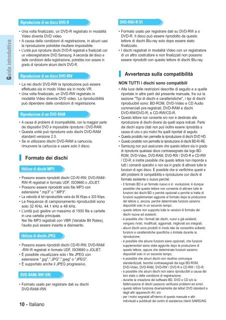 Samsung BD-P1000 (BD-P1000/XEL ) - Manuel de l'utilisateur 5.55 MB, pdf, Fran&ccedil;ais, ALLEMAND, Italien