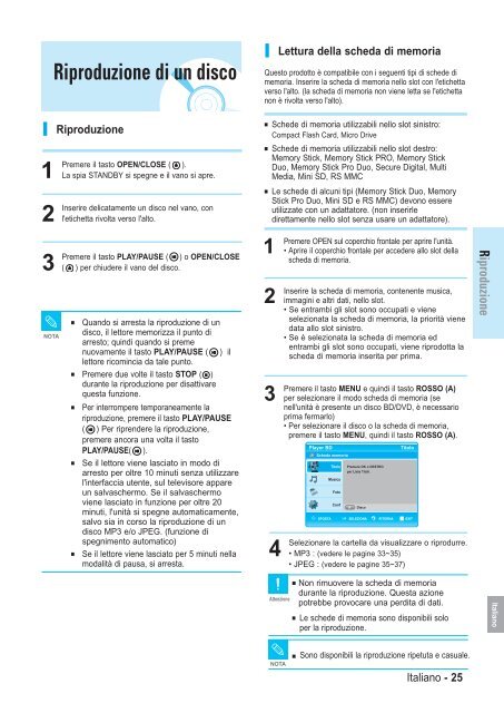 Samsung BD-P1000 (BD-P1000/XEL ) - Manuel de l'utilisateur 5.55 MB, pdf, Fran&ccedil;ais, ALLEMAND, Italien