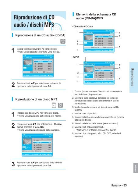 Samsung BD-P1000 (BD-P1000/XEL ) - Manuel de l'utilisateur 5.55 MB, pdf, Fran&ccedil;ais, ALLEMAND, Italien