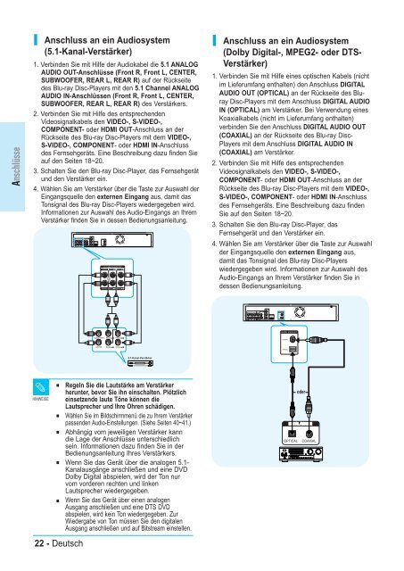 Samsung BD-P1000 (BD-P1000/XEL ) - Manuel de l'utilisateur 5.55 MB, pdf, Fran&ccedil;ais, ALLEMAND, Italien