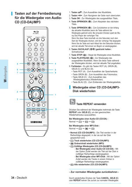 Samsung BD-P1000 (BD-P1000/XEL ) - Manuel de l'utilisateur 5.55 MB, pdf, Fran&ccedil;ais, ALLEMAND, Italien