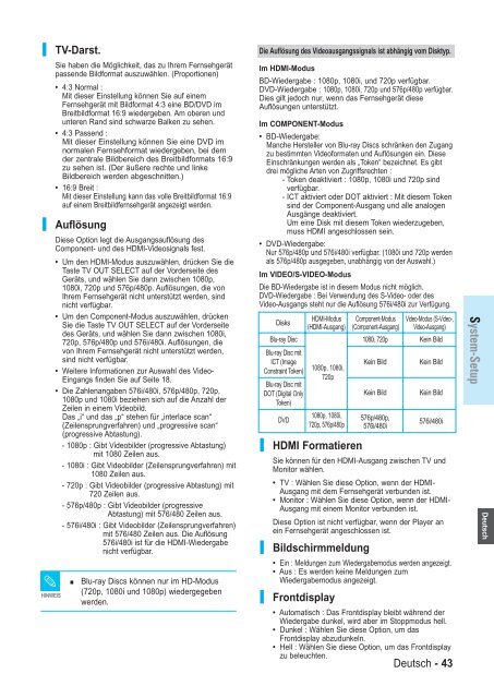 Samsung BD-P1000 (BD-P1000/XEL ) - Manuel de l'utilisateur 5.55 MB, pdf, Fran&ccedil;ais, ALLEMAND, Italien