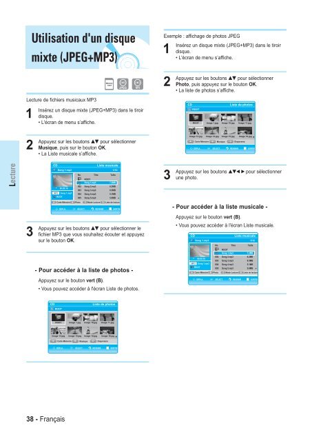 Samsung BD-P1000 (BD-P1000/XEL ) - Manuel de l'utilisateur 5.55 MB, pdf, Fran&ccedil;ais, ALLEMAND, Italien