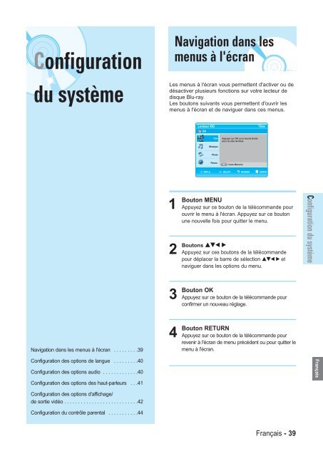 Samsung BD-P1000 (BD-P1000/XEL ) - Manuel de l'utilisateur 5.55 MB, pdf, Fran&ccedil;ais, ALLEMAND, Italien