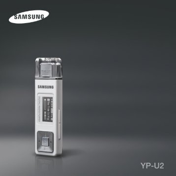 Samsung YP-U2X (YP-U2XB/ELS ) - Manuel de l'utilisateur 2.12 MB, pdf, Anglais