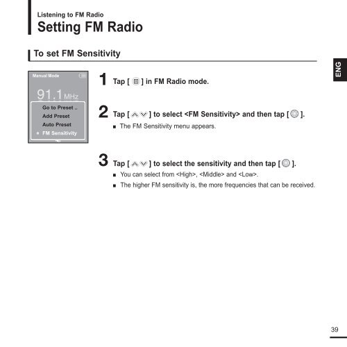 Samsung YP-K3JZB (YP-K3JZB/XEF ) - Manuel de l'utilisateur 0.94 MB, pdf, Anglais