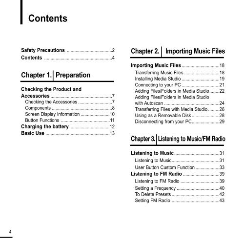 Samsung YP-F2RZW (YP-F2RZW/ELS ) - Manuel de l'utilisateur 2.96 MB, pdf, Anglais
