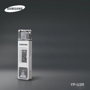 Samsung YP-U2RZB (YP-U2RZB/XEF ) - Manuel de l'utilisateur 1.93 MB, pdf, Anglais