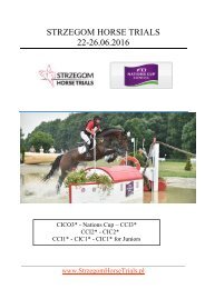 Strzegom Horse Trials 2016: The Schedule is ready now