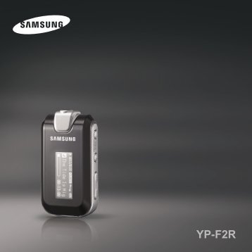 Samsung YP-F2RQ (YP-F2RQB/ELS ) - Manuel de l'utilisateur 2.96 MB, pdf, Anglais