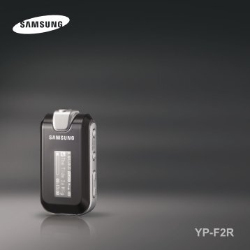Samsung YP-F2RQ (YP-F2RQB/ELS ) - Manuel de l'utilisateur 3.27 MB, pdf, FranÃ§ais