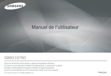 Samsung D860 (EC-D860ZSBB/FR ) - Manuel de l'utilisateur 7.57 MB, pdf, FranÃ§ais