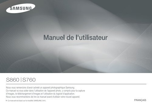 Samsung D860 (EC-D860ZSBB/FR ) - Manuel de l'utilisateur 7.57 MB, pdf, Fran&ccedil;ais