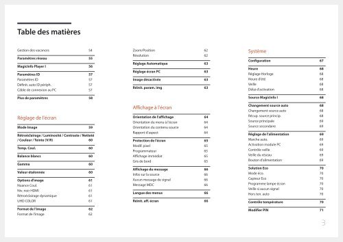 Samsung Mur d'images 46&quot; - 500 cd/m&sup2; - UD46E-C (LH46UDECLBB/EN ) - Manuel de l'utilisateur 0.01MB, pdf, Fran&ccedil;ais