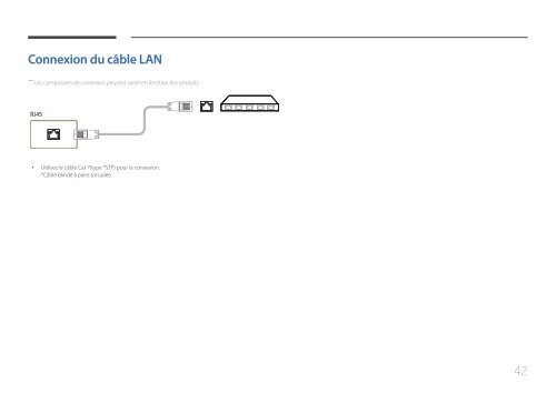 Samsung Mur d'images 46&quot; - 500 cd/m&sup2; - UD46E-C (LH46UDECLBB/EN ) - Manuel de l'utilisateur 0.01MB, pdf, Fran&ccedil;ais