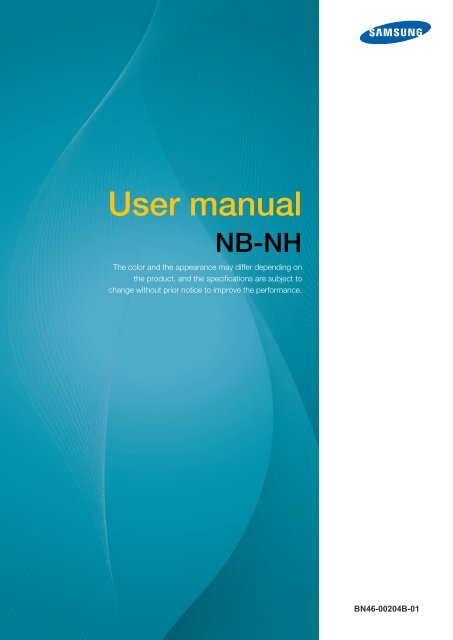 Samsung NB-NH (LF-NBNHNN/EN ) - Manuel de l'utilisateur 3.87 MB, pdf, Anglais