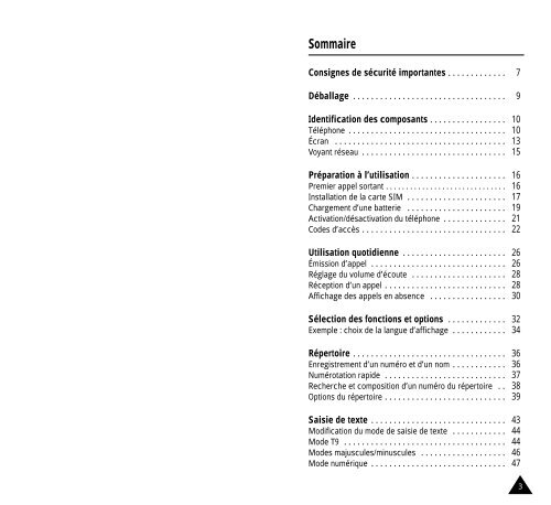 Sommaire Exemple
