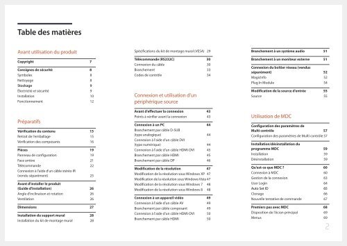 Samsung Moniteur 75'' ME75C Edge LED wifi et widi (LH75MECPLGC/EN ) - Manuel de l'utilisateur 5.83 MB, pdf, Fran&ccedil;ais