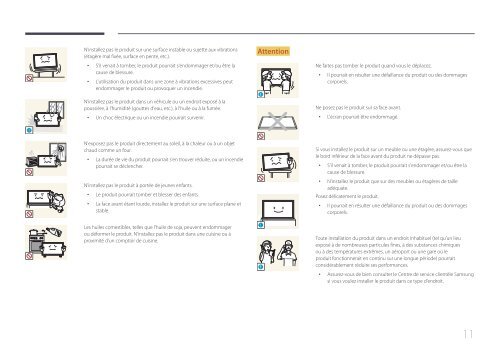 Samsung Moniteur 65'' MD65C Direct LED wifi et widi (LH65MDCPLGC/EN ) - Manuel de l'utilisateur 5.76 MB, pdf, Fran&ccedil;ais