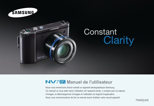 Samsung NV7 OPS (EC-NV7ZZBBA/FR ) - Manuel de l'utilisateur 9.22 MB, pdf, Fran&ccedil;ais