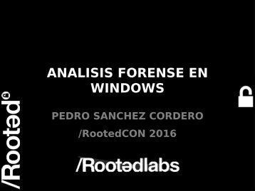 ANALISIS FORENSE EN WINDOWS