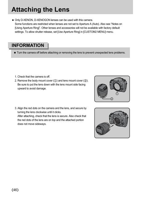 Samsung GX-10 (ER-GX10ZBBA/DK ) - Manuel de l'utilisateur 12.31 MB, pdf, Anglais