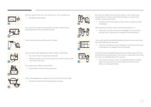 Samsung ED75E (LH75EDEPLGC/EN ) - Manuel de l'utilisateur 1.72 MB, pdf, Anglais