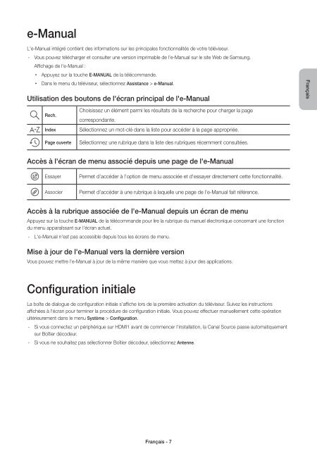 Samsung TV LED 55&quot;, Full HD, 800 PQI &ndash; UE55J6300 (UE55J6300AWXZF ) - Guide rapide 14.38 MB, pdf, Anglais, N&Eacute;ERLANDAIS, Fran&ccedil;ais, ALLEMAND