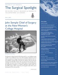 Fall 2007 (Printable PDF) - The Surgical Spotlight