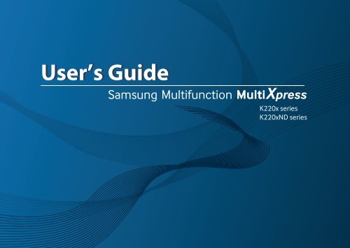 Samsung SL-K2200ND Multifonction A3 Monochrome 20 ppm (SL-K2200ND/SEE ) - Manuel de l'utilisateur 15.56 MB, pdf, Anglais