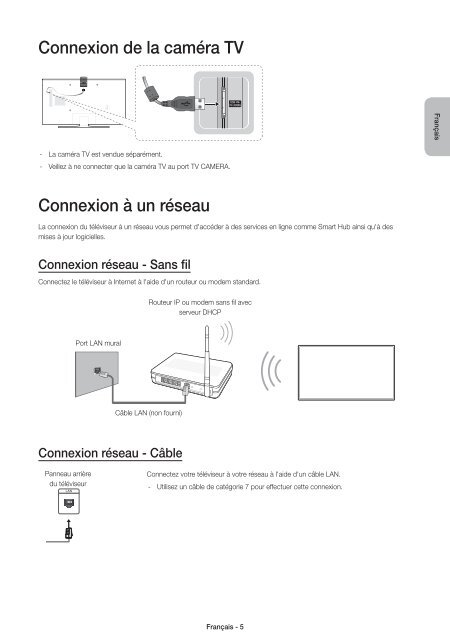 Samsung TV LED 40'', UHD/4K, Smart TV, 900PQI - UE40JU6400 (UE40JU6400KXZF ) - Guide rapide 11.97 MB, pdf, Anglais, N&Eacute;ERLANDAIS, Fran&ccedil;ais, ALLEMAND