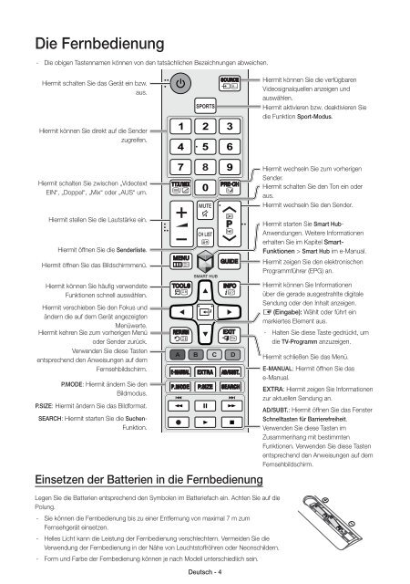 Samsung TV LED 40'', UHD/4K, Smart TV, 900PQI - UE40JU6400 (UE40JU6400KXZF ) - Guide rapide 11.97 MB, pdf, Anglais, N&Eacute;ERLANDAIS, Fran&ccedil;ais, ALLEMAND