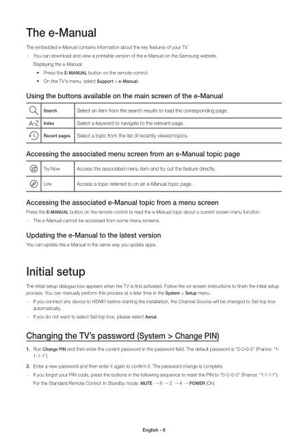 Samsung TV LED 40'', UHD/4K, Smart TV, 900PQI - UE40JU6400 (UE40JU6400KXZF ) - Guide rapide 11.97 MB, pdf, Anglais, N&Eacute;ERLANDAIS, Fran&ccedil;ais, ALLEMAND