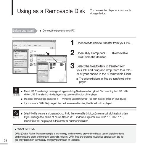 Samsung YP-F2RZW (YP-F2RZW/ELS ) - Manuel de l'utilisateur 3.18 MB, pdf, Anglais